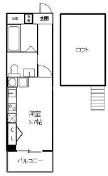 桜川駅 徒歩3分 6階の物件間取画像